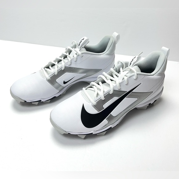 Nike Alpha Menace 4 Shark Football Cleats White FN0028-100 Sz 11 New Without tag